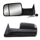 Pair Towing Mirrors For 1998-2001 Dodge Ram 1500 Power Heated LED Signal Light