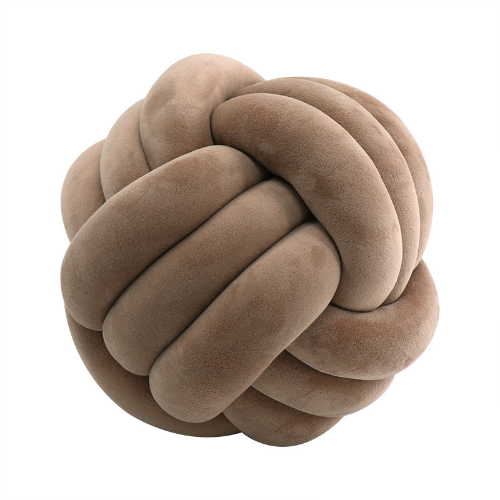 Soft Round Knotted Ball Pillow Velvet Plush Ball Chair Cushion Stuffed Pillow - Picture 25 of 46