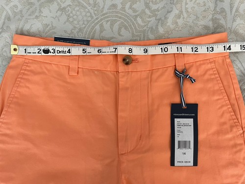 NEW Vineyard Vines Summer Twill Breaker Boys Shorts Papaya Style 3H0187 Size 14 - Picture 4 of 8