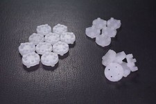 Lot of 20 Transistor Mounting Pad 4 Pin TO-5 0.35" / 8.89mm Diameter Nat Nylon