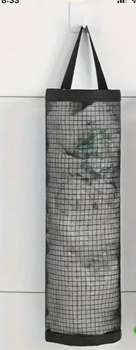 1 Pcs Grocery Plastic Bag Holder Dispenser Hanging Organizer Mesh Trash Bag New - Picture 2 of 3