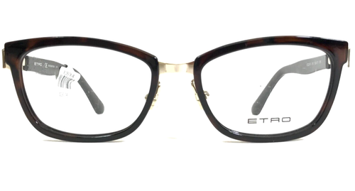 ETRO ET2110-215 Women's Cat Eye Dark Brown Tortoise & Gold Optical Eyeglasses - Picture 1 of 4