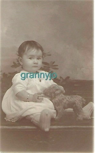 1905 N J ECHTFOTO POSTKARTE, schönes Baby Mädchen, Betty Jane Buckley #1 - Bild 1 von 2