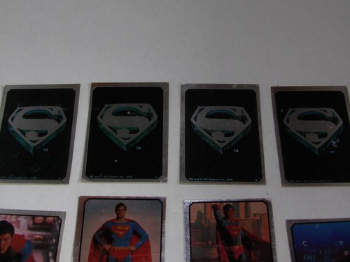 Super Rare 1978 Superman Rookie - CHROME FOIL STICKER CARD DC COMICS ZOOMING lot - Picture 3 of 4