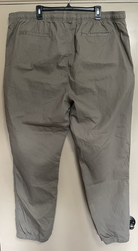 Old Navy Cotton Jogger Pants Mens Size XXL Light Brown Drawstring New With Tags - Picture 2 of 4