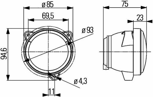 Hella 1G0 996 176-021 Arbeitsscheinwerfer - Bild 3 von 3