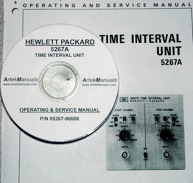 Hewlett Packard Operating & Service Manual for the 5267A Time Interval