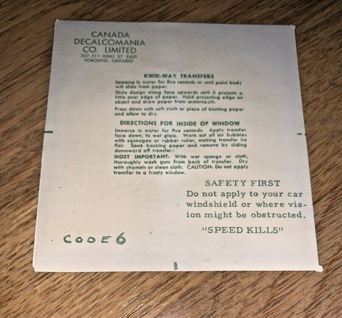 Vintage EMERALD LAKE CANADA / CANADIAN MOUNTIE SOUVENIR DECAL - Picture 4 of 5