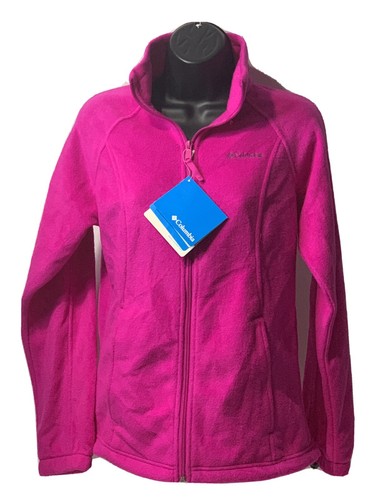 columbia womens pink fleece jacket