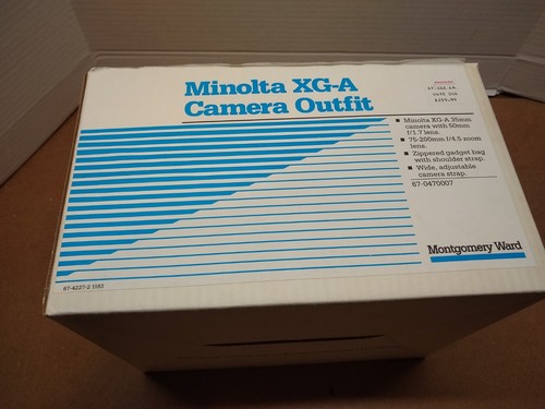 Empty Box for Minolta XG-A Cameras Montgomery Wards
