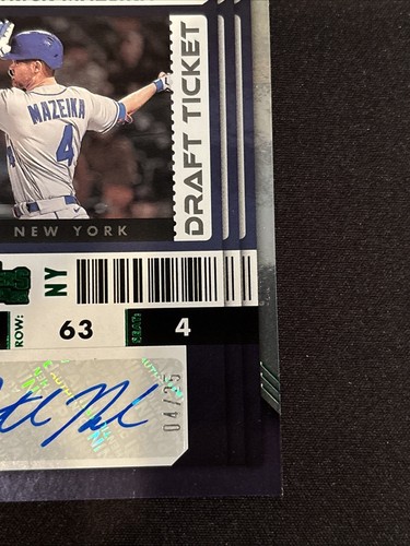 2022 Contenders Patrick Mazeika Draft Ticket Green Foil Rookie Auto RC /25 - Bild 3 von 4