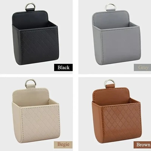 Car Storage Bag Phone Holder Vehicle Air Vent Organizer Box Holder Accessories - Picture 4 of 14