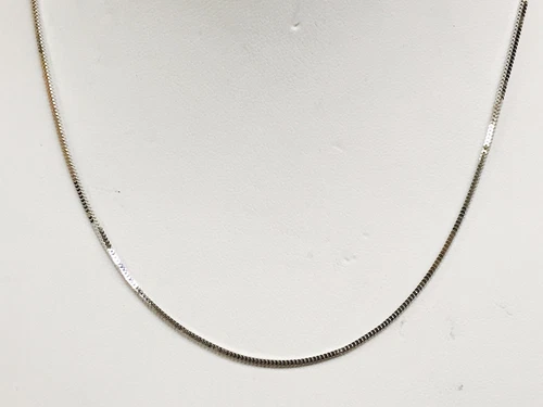 Collar de cadena colgante serpiente MILANO 20" oro blanco 14k 2,3 gramos 1,1 mm WMIL010 - Imagen 1 de 1