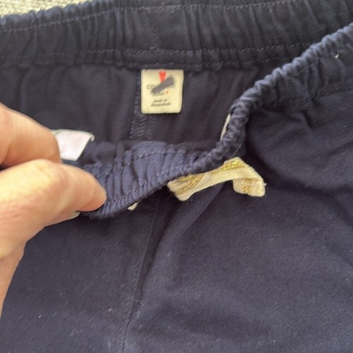 J Crew Girls' fishtail-hem short in chino Size 5 Navy Blue - Picture 3 of 4