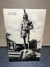 Massasoit Statue, Plymouth, Massachusetts Postcard ￼