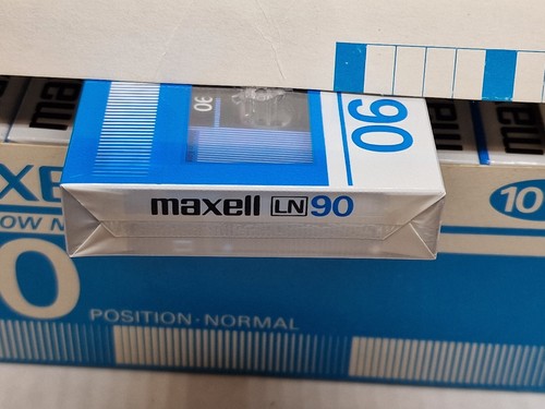 MAXELL LN 90 Made In KOREA 10pack BLANK AUDIO CASSETTE TAPE (Sealed) - Picture 5 of 9