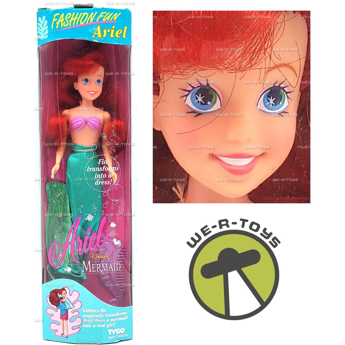 Disney's The Little Mermaid Ariel Fashion Fun 1993 Tyco No