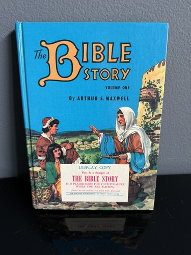 VTG 1953 The Bible Story Vol 1 - Maxwell Display Copy + 17 Order Cards Rare HC - Picture 2 of 13
