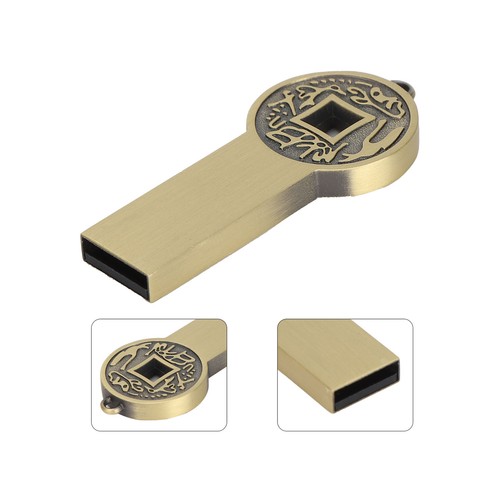 USB Flash Drive 16GB/32G/64G/128G Thumb Metal 2.0 Portable Waterproof Metal Stor - Afbeelding 6 van 18