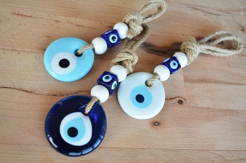Evil Eye Decoration Wall Hanging - Evil Eye Protection - Turkish Evil Eye Home - Picture 7 of 10