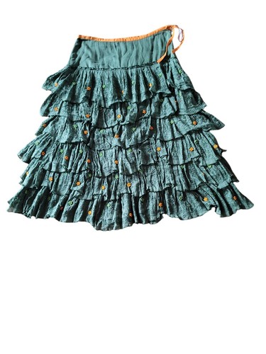 whistles london Green Layered Embellished Skirt Women's Size 4 - 第 1/10 張圖片