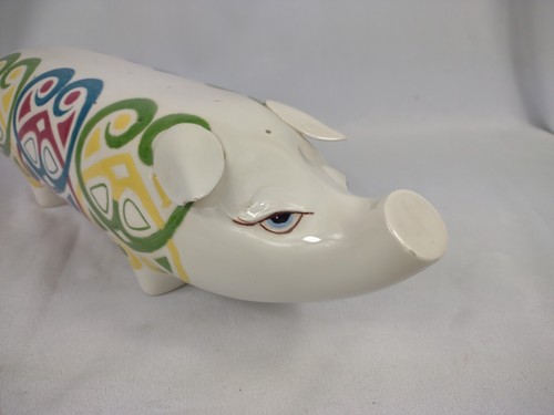 Vintage Hors D' Oeuvres Appetizer Toothpick Holder Pig Cocktail Party Retro - Picture 4 of 12