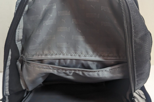 Puma Mochila Multibolsillo Negra Acolchada 15" Portátil Botella de Agua Organizador Bolsillo - Imagen 10 de 11