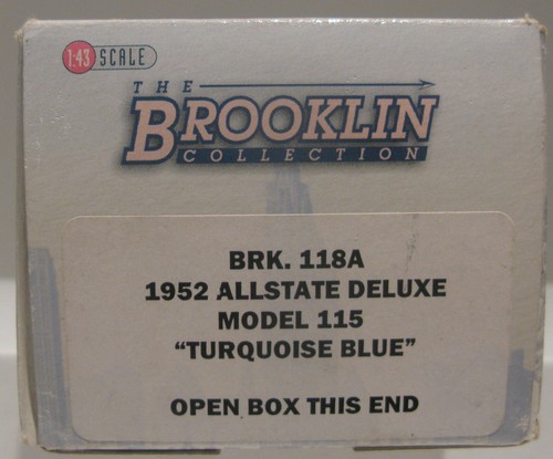 Brooklin Models 1:43 BRK 118A Turquoise Blue 1952 Allstate Deluxe Model 115 - Picture 14 of 14