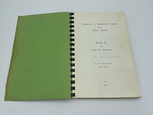 Lot of 3 Carnival and Iridescent Glass Revised Ed Rose M Presznick Price Guides - Picture 11 of 12