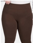 Terra and Sky Women’s Plus Chocolate Brown Soft Leggings Size 0X (14W) NWT — photo 5