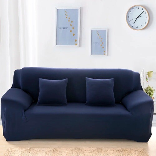 Solid Color Sofa Covers for Elastic Corner Slipcovers Chair Furniture Protector - Bild 14 von 33