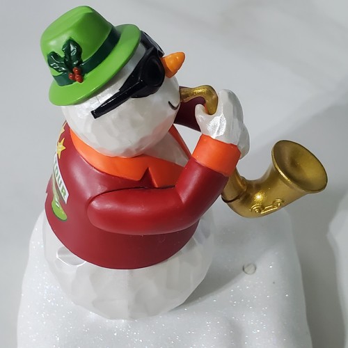 Hallmark Christmas 2010 Wireless Snowman Band Saxophone Joe Works - Picture 11 of 16