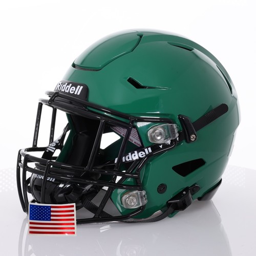 Riddell SpeedFlex ADULT Helmet - Black SF-2EG-II Facemask + US Flag Helmet Decal - Picture 85 of 86