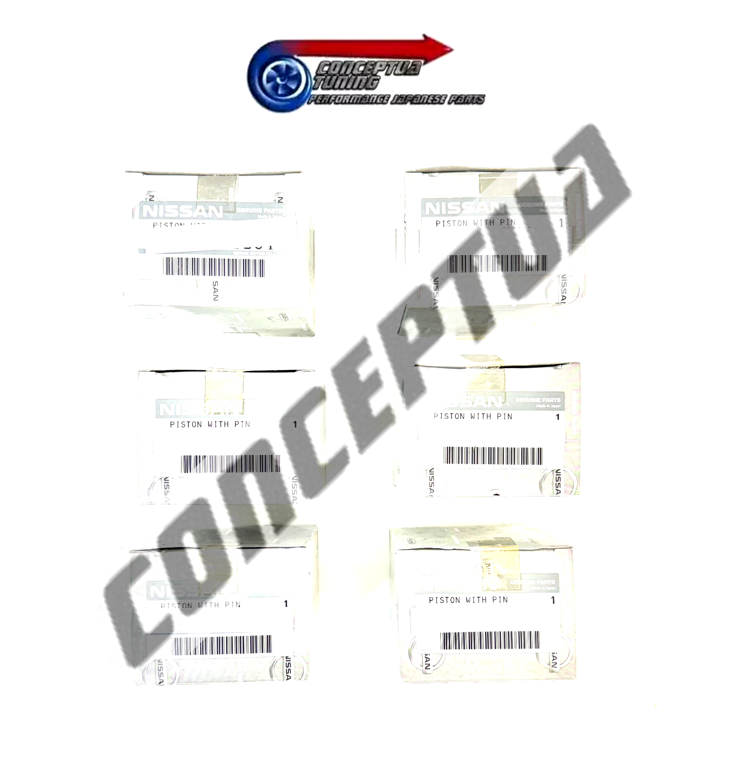 Genuine Nissan Pistons Set 78mm For R32 GTST SKYLINE RB20DET eBay