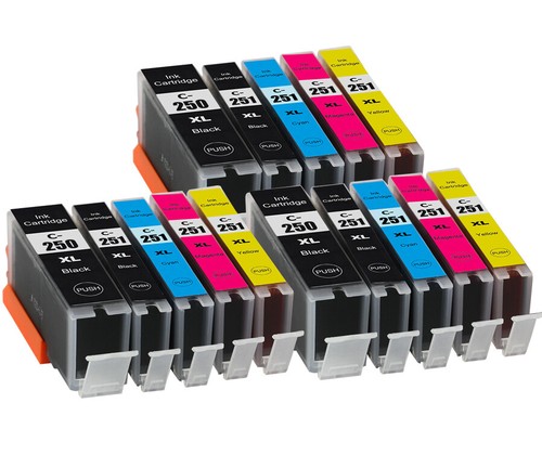 PGI-250XL CLI-251XL Color Printer Ink for Canon MG5420 MG5422 MG5520 MG5620 - Picture 9 of 18