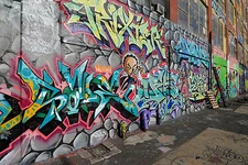 A0 SIZE CANVAS PRINT - GRAFFITI STREET URBAN ART  licensed image