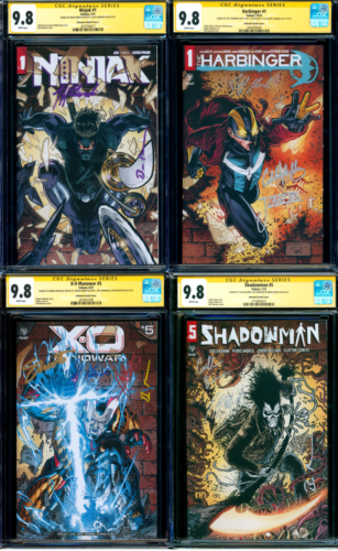 Valiant Connecting Variant Set 4 CGC SS 9.8 MULTPLE SIGNATURES Shooter Edwards - Picture 1 of 5