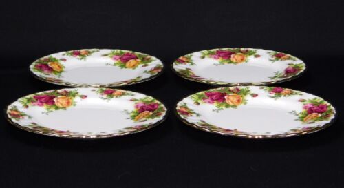 4 Royal Albert Old Country Roses 6.25" Bread Plate Set - Picture 2 of 6