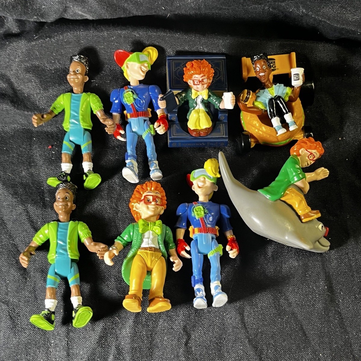 Vintage 1990 Burger King Kids Club Action Figures Lot Of 8