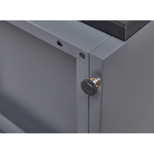 5-Shelf 2 Doors Metal Glass Display Storage Cabinet Lighting Curio Trophy Case - Picture 13 of 18