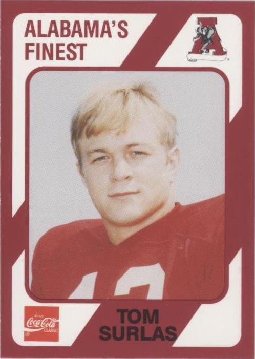 1989 Collegiate Collection Alabama Crimson Tide Tom Surlas #47 - 1 of 2