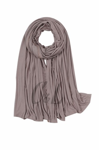 Premium Jersey Hijab Stretchy Lycra Plain Scarf Elegant Soft Hijab Shawl Wrap - Picture 20 of 41