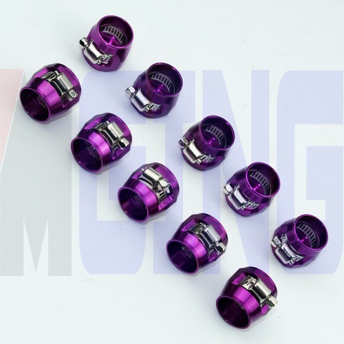 AN10 10AN 10 Gas Fuel Hose Line Clamp Finisher HEX Finishers HEX-10 10PCS - Picture 1 of 4