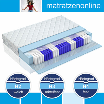 orthopädische Tonnentaschenfederkernmatratze Köln 90x200cm H3 orthopädische Tonnentaschenfederkernmatratze Köln 90x200cm H3
