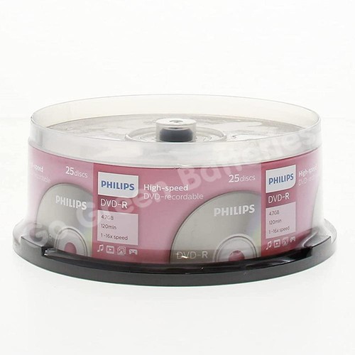 Philips DVDR DVDRW Blank Recordable Rewritable Discs 4.7GB 5/10/25/50