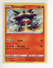 TURTONATOR SWORD & SHIELD SET RARE NON HOLO-FOIL POKEMON CARD 029/202 NM/M
