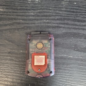 Official Red/ Clear Black VMU Visual Memory Unit Official Sega Dreamcast Tested