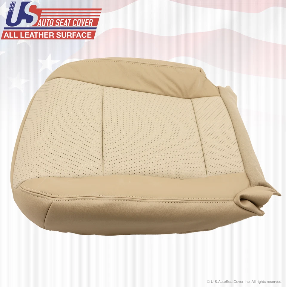 Mercury Mountaineer 2008 2009 pasajero inferior cuero cubierta de asiento 2 tonos tostado Foto 2 de 4