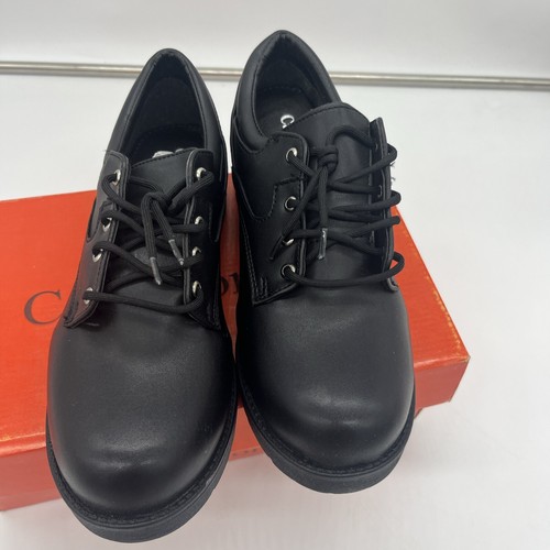Cane Comfort Big Boys Black Dress Shoes Church School Size 4 - Picture 3 of 8