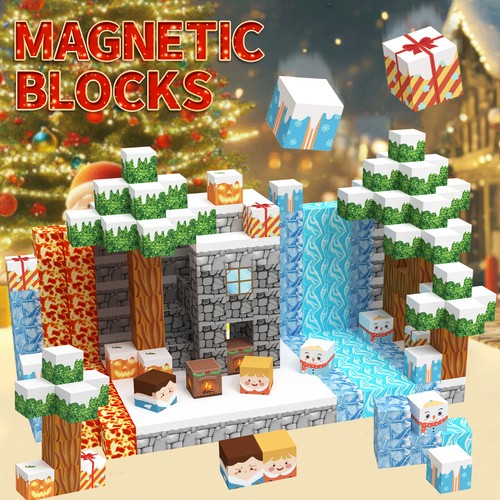 Minecraft Magnetic Building Blocks Children Kids Educational Toy Christmas Gifts - Picture 27 of 28